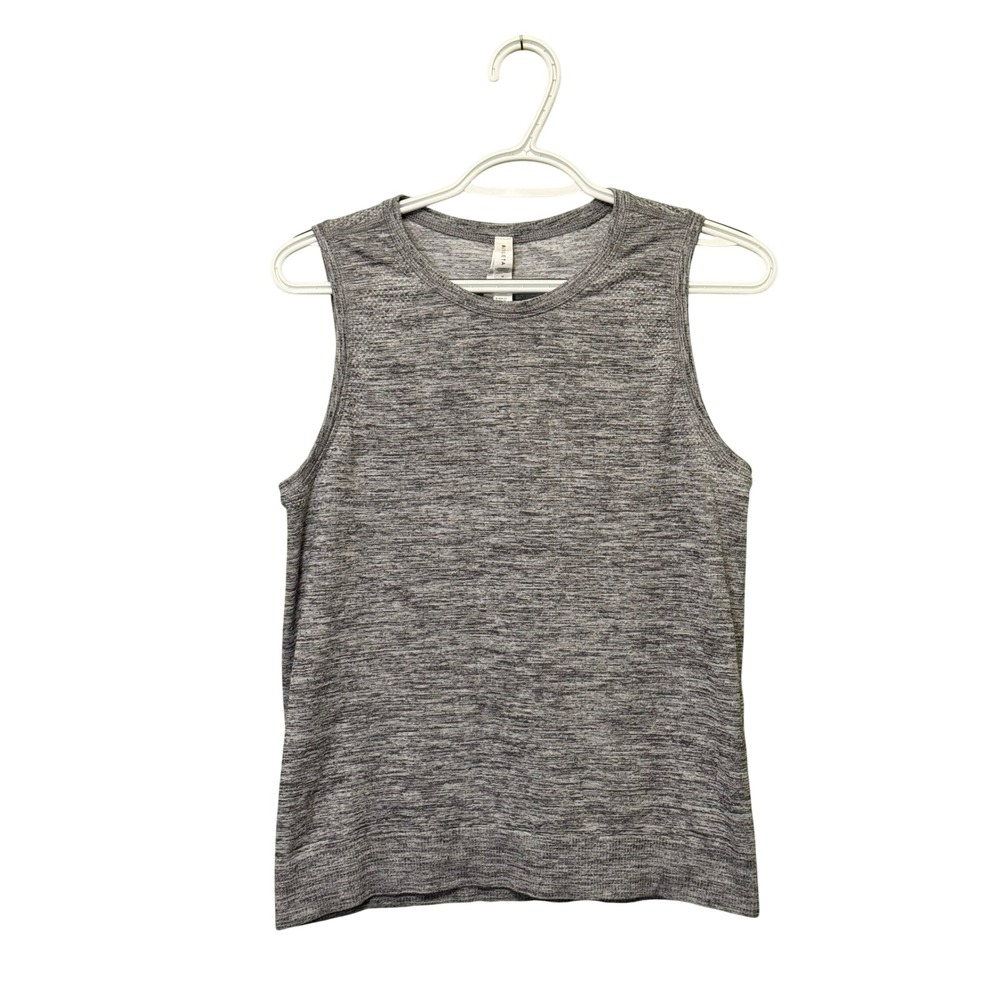 Athleta‎ Breezy Tank Top Women's Medium Gray Space Dye Seamless Muscle Tee Hem